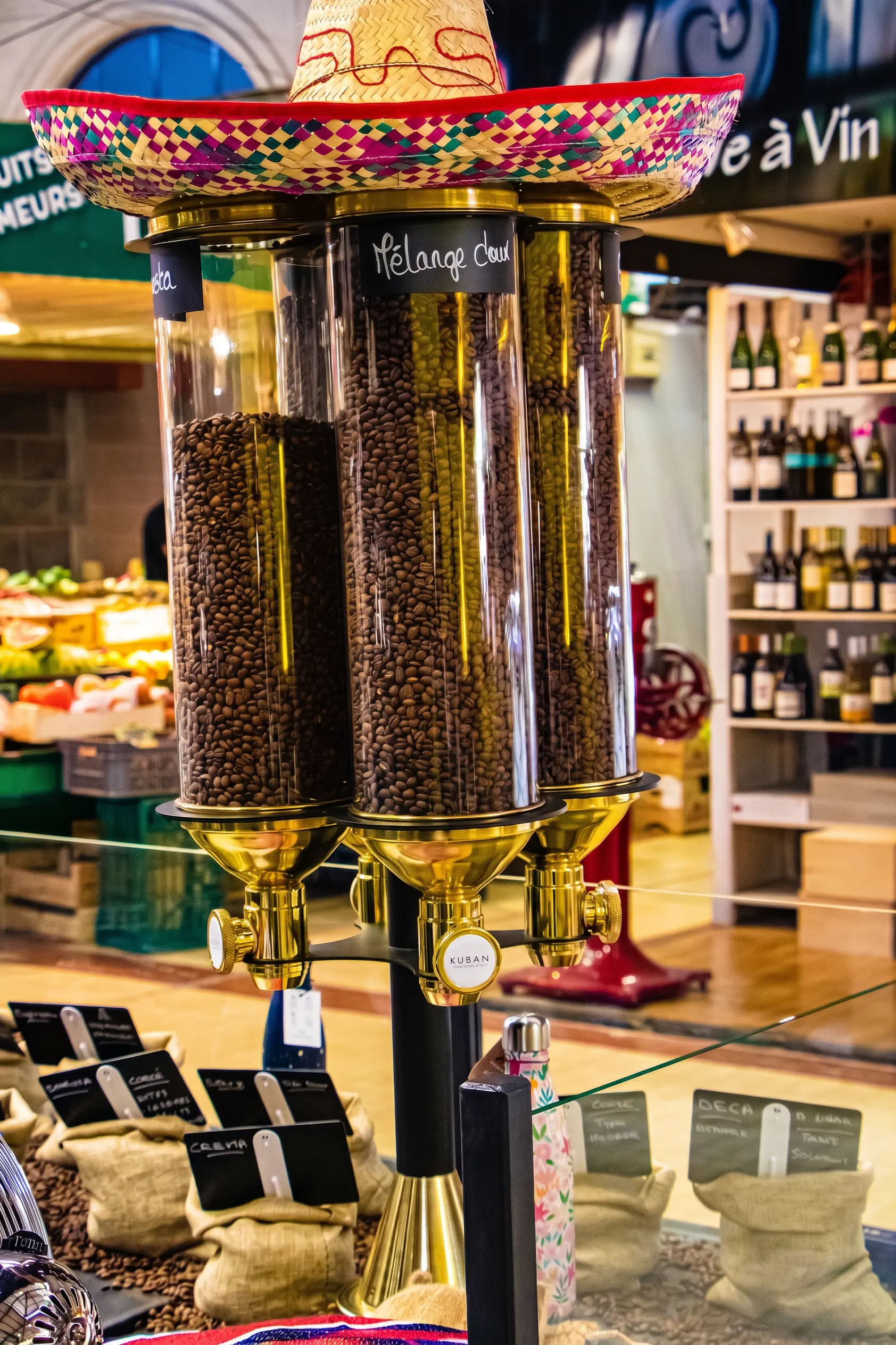 Silos dorés — stand Café 1988 Halles Narbonne