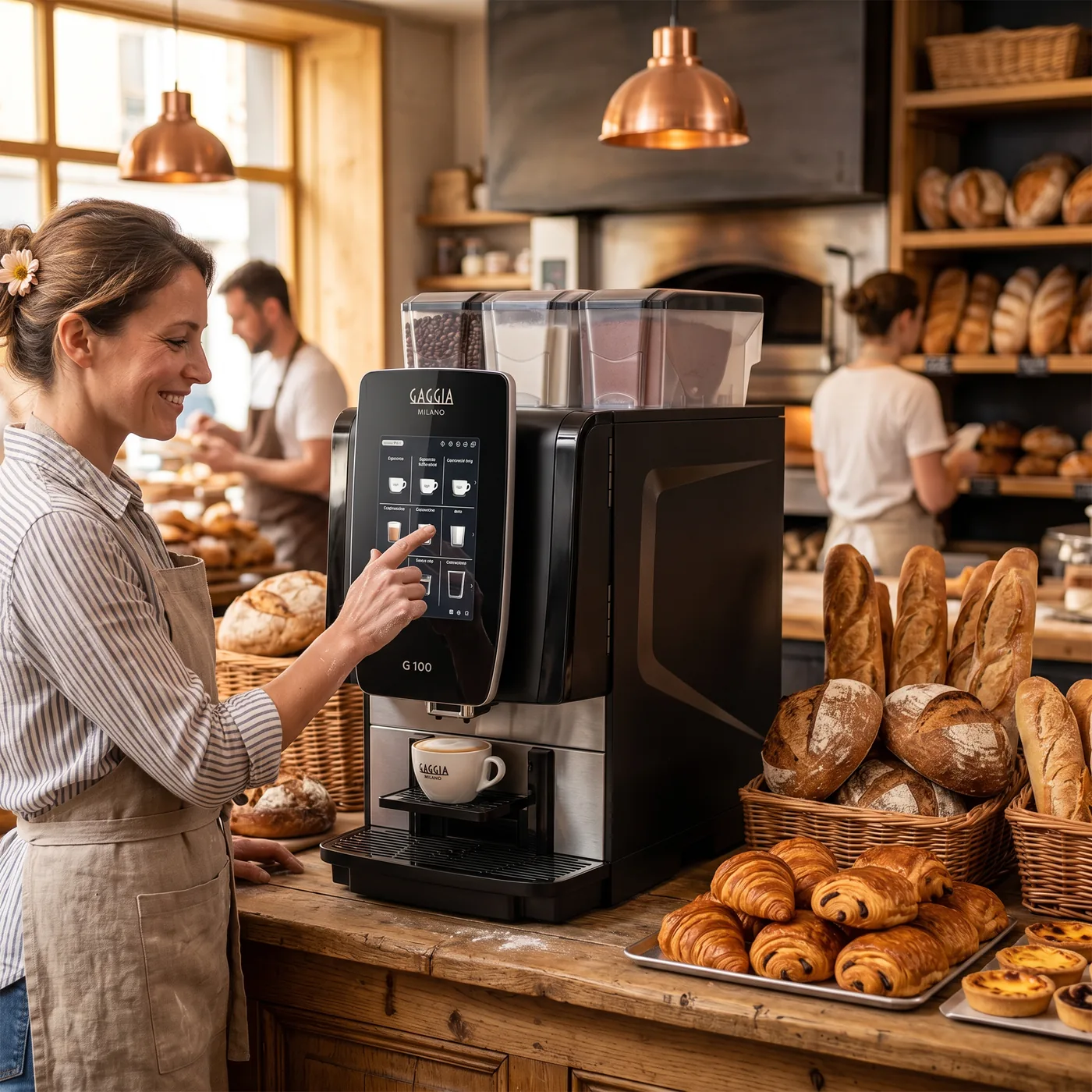 Machine à café Gaggia en boulangerie pâtisserie, solution café professionnel Café 1988 Narbonne