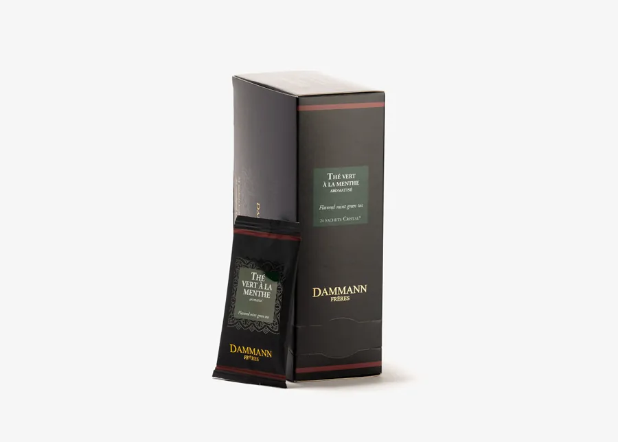 Thé Vert à la Menthe — 24 sachets Cristal