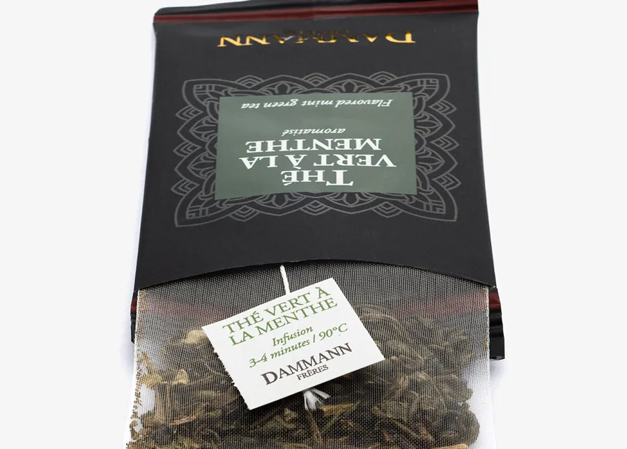 Thé Vert à la Menthe — 24 sachets Cristal