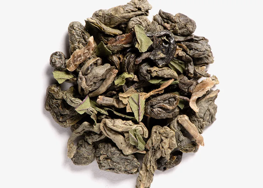 Thé Vert à la Menthe — 24 sachets Cristal